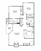 B1 - Teal C-206 floor plan